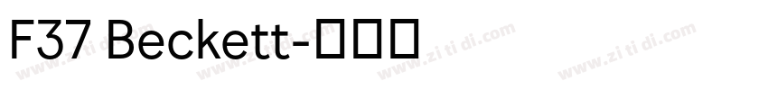 F37 Beckett字体转换 F37 Beckett字体转换